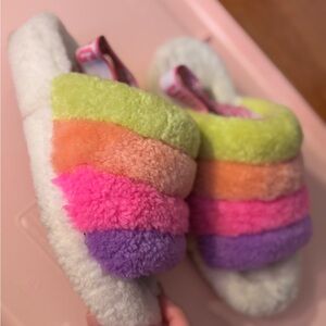 UGG Multicolor Fluffy Slippers